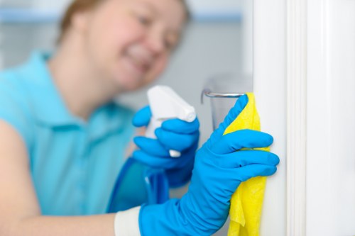 Detailed bathroom and tile deep cleaning service in Bow