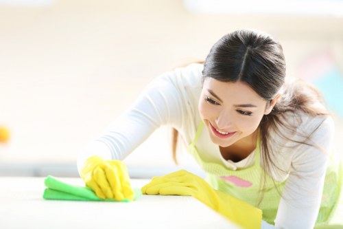 Reliable cleaner in Bow deep cleaning a modern apartment