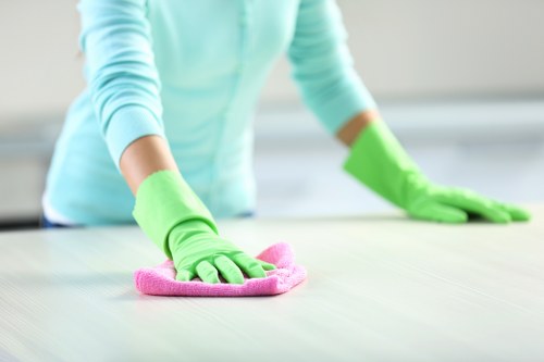 Deep cleaning service in Bow focusing on kitchen and bathroom detail