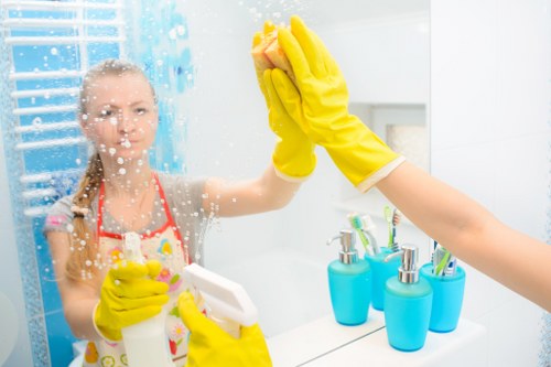 Residential window cleaning service in Bow for a bright home interior